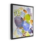Spring Equinox x colorful happy watercolor abstract painting Framed Canvas Print Gallery Image 2