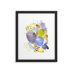 Spring Equinox x colorful happy watercolor abstract painting Framed Art Print Gallery Image 5