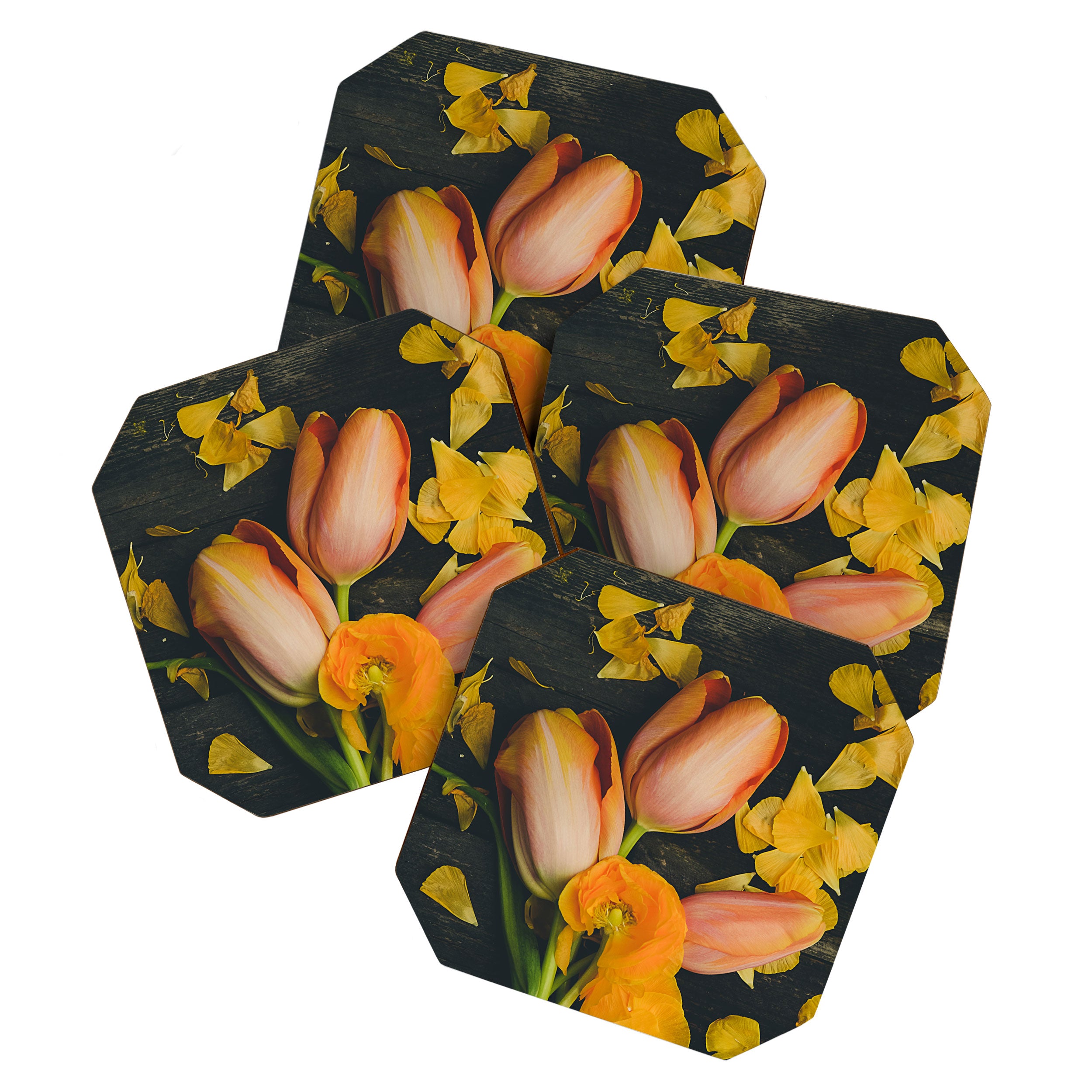 Spring Tulip Flowers Coaster Gallery Image 1