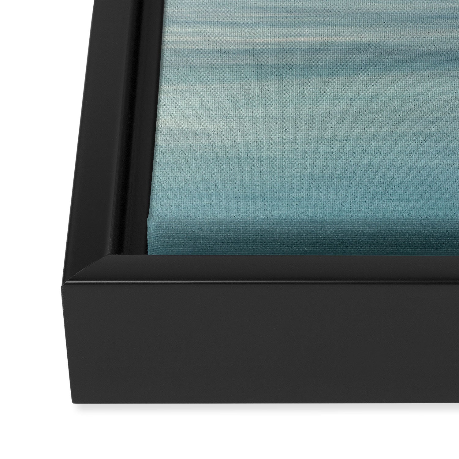 storm on the horizon - abstract ocean landscape photograph Framed Canvas Print Gallery Image 3
