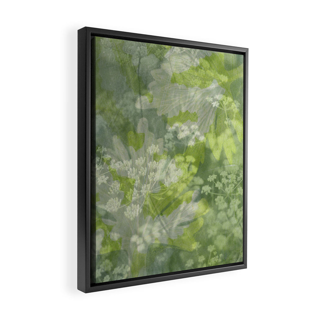 summer dream - abstract double exposure mono print Framed Canvas Print Gallery Image 2