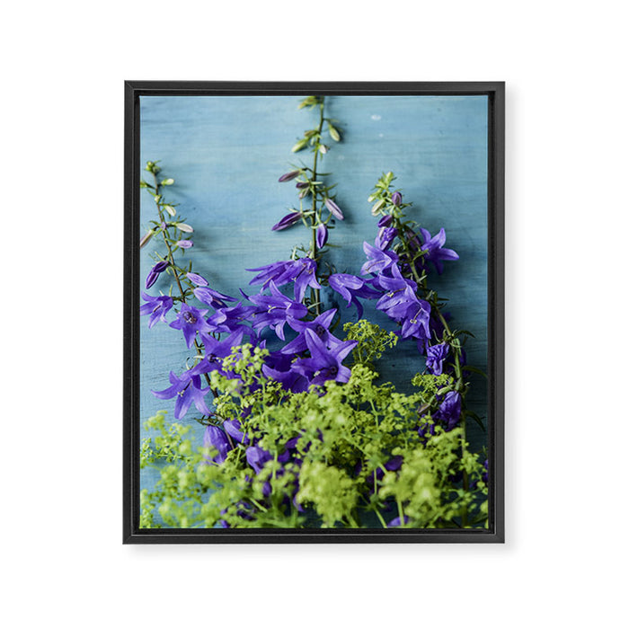 Summer Flowers - botanical photograph still life happy whimsical art Framed Canvas Print Gallery Image 1