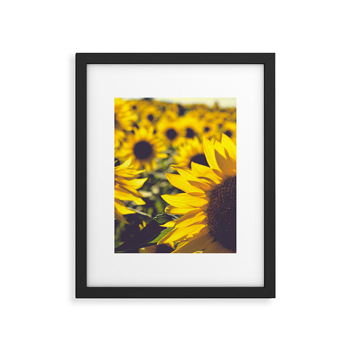 Summer Sunflower Love - boho flower photography Framed Art Print Gallery Image 1