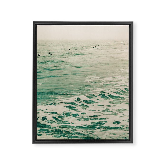 Summer Surf Framed Canvas Print Gallery Image 1