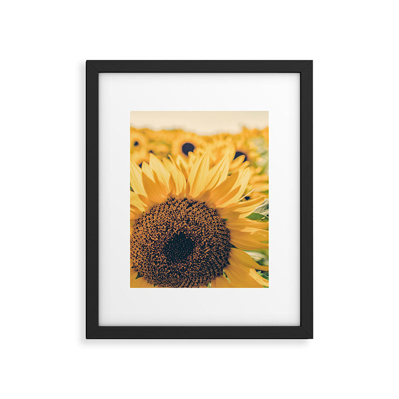 Sunflower Field Framed Art Print Gallery Image 5