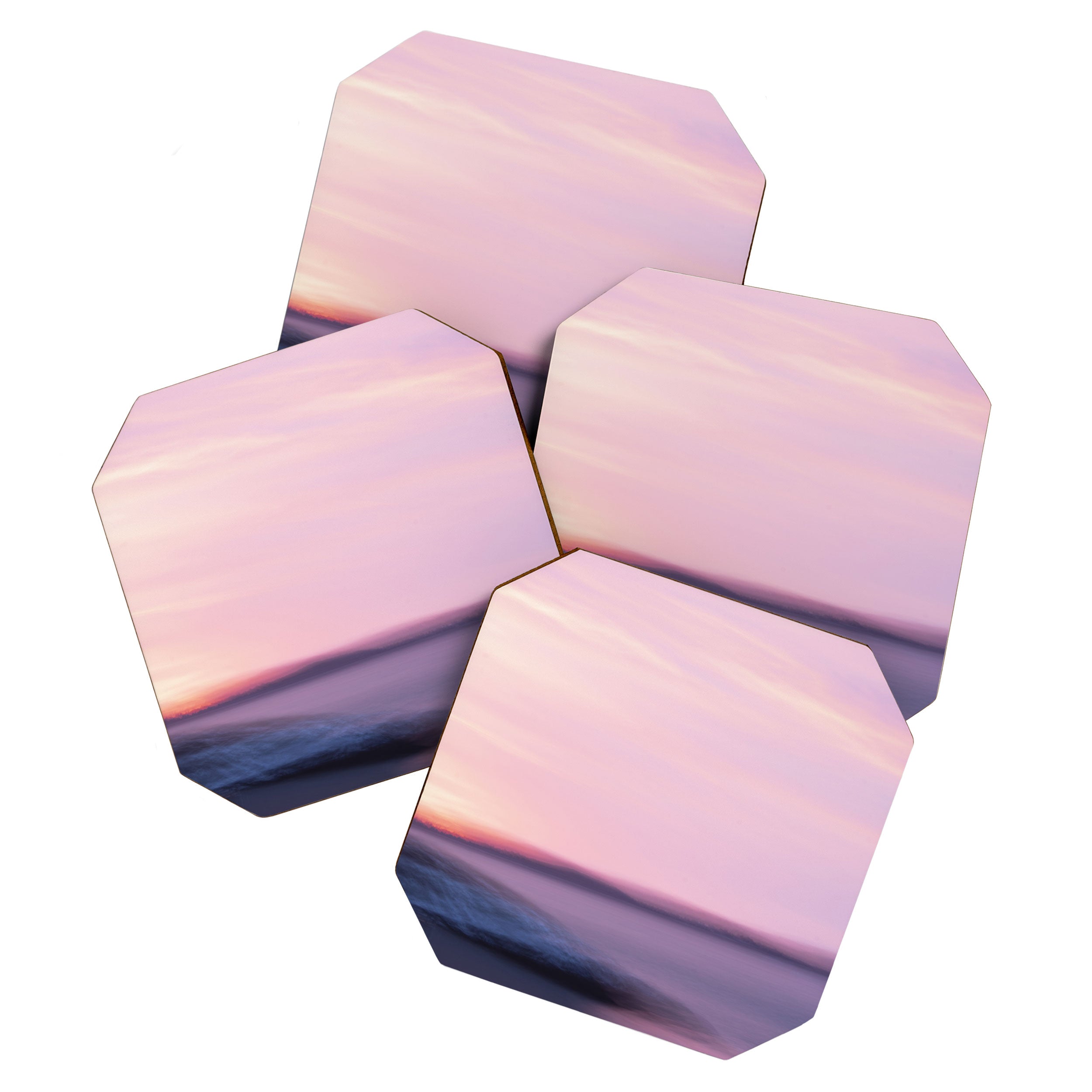 Sunset Abstract - long exposure nature photograph Coaster Gallery Image 1