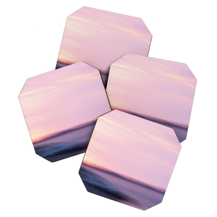 Sunset Abstract - long exposure nature photograph Coaster Gallery Image 1