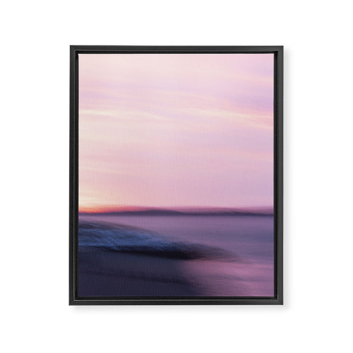 Sunset Abstract - long exposure nature photograph Framed Canvas Print Gallery Image 1