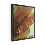 Sunset Banana Leaves tropical leaf botanical photograph Framed Canvas Print Gallery Image 2