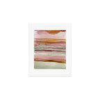 Sunset Beach Reflections x Modern Abstract Watercolor Art Print Gallery Image 1