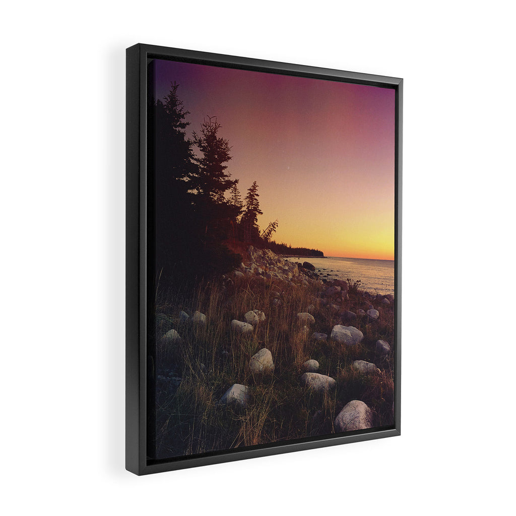 Sunset By the Sea Framed Canvas Print Gallery Image 2