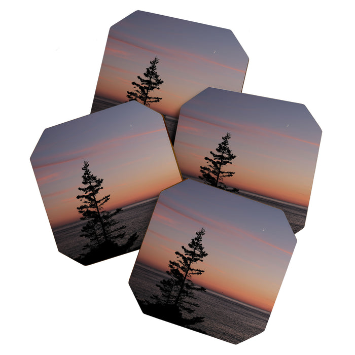 sunset on the bay - nature photograph Coaster Gallery Image 1