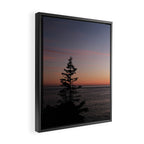 sunset on the bay - nature photograph Framed Canvas Print Gallery Image 2