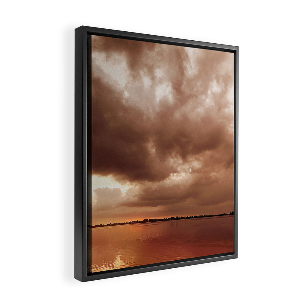 Sunset Storm Framed Canvas Print Gallery Image 2