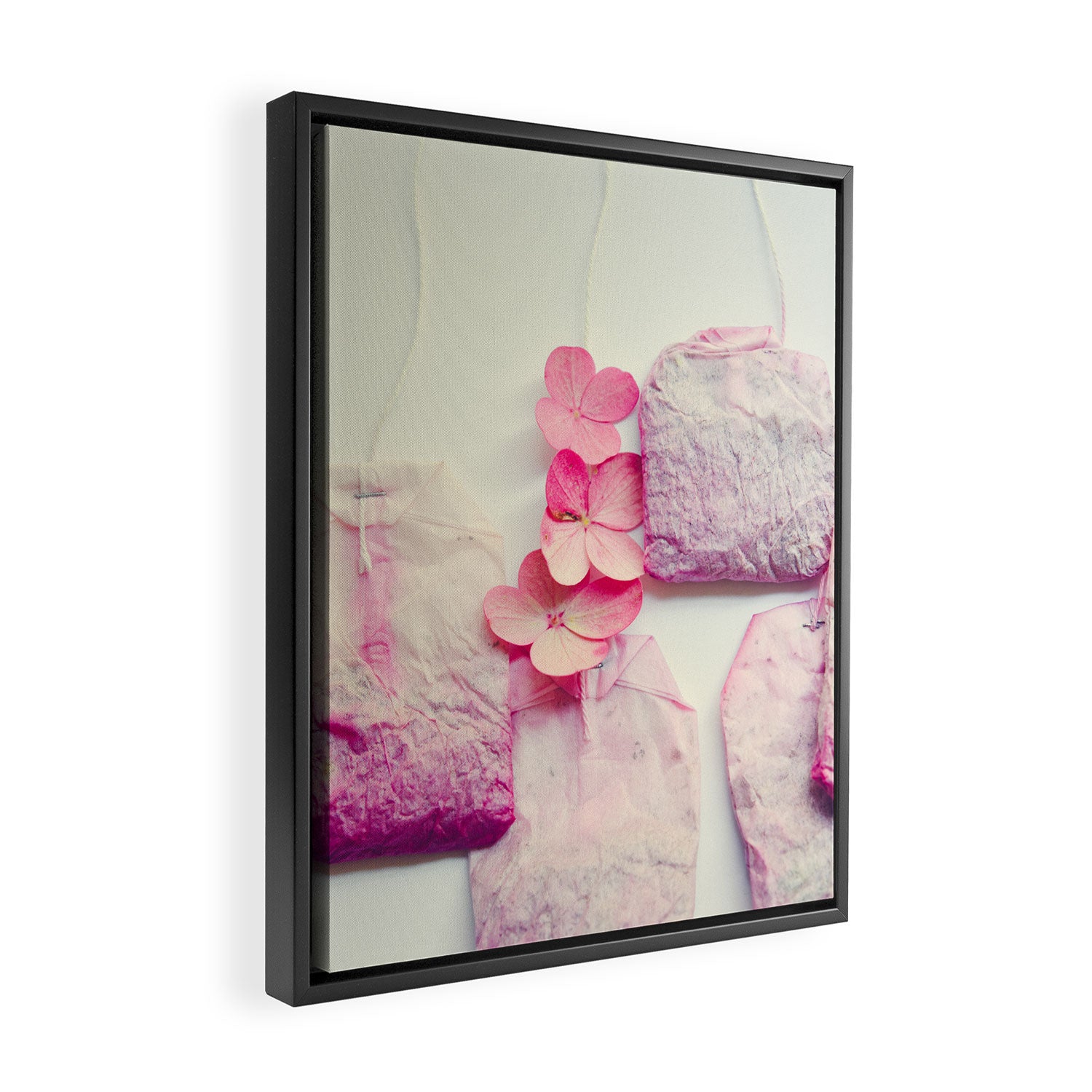 The Art of Tea - white still life photograph wall decor Framed Canvas Print Gallery Image 2