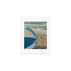 the beach umbrella - ocean sea travel photograph Art Print Gallery Image 1