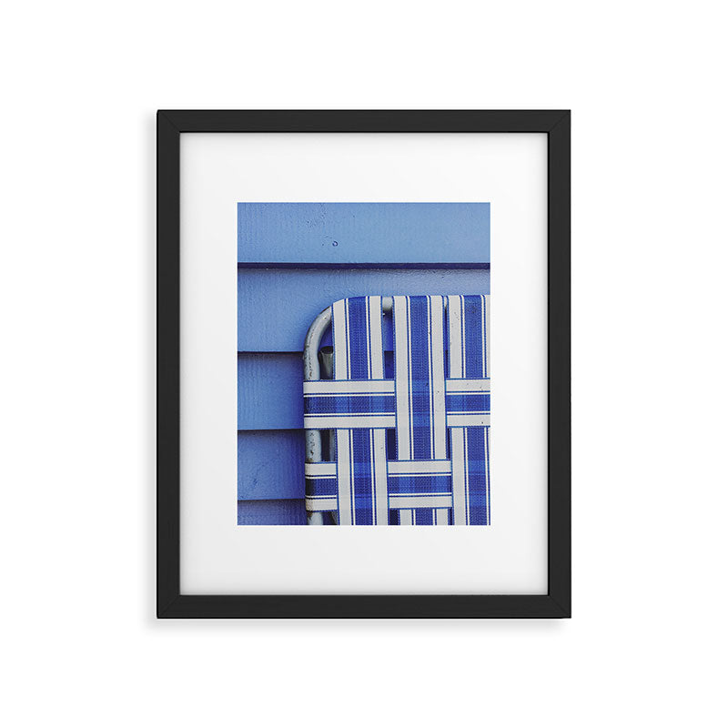 The Blue Summer Chair - vintage summer travel cottage happy photograph Framed Art Print Gallery Image 6