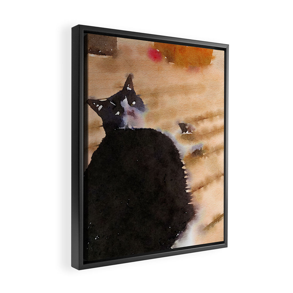 the life of a cat Framed Canvas Print Gallery Image 2