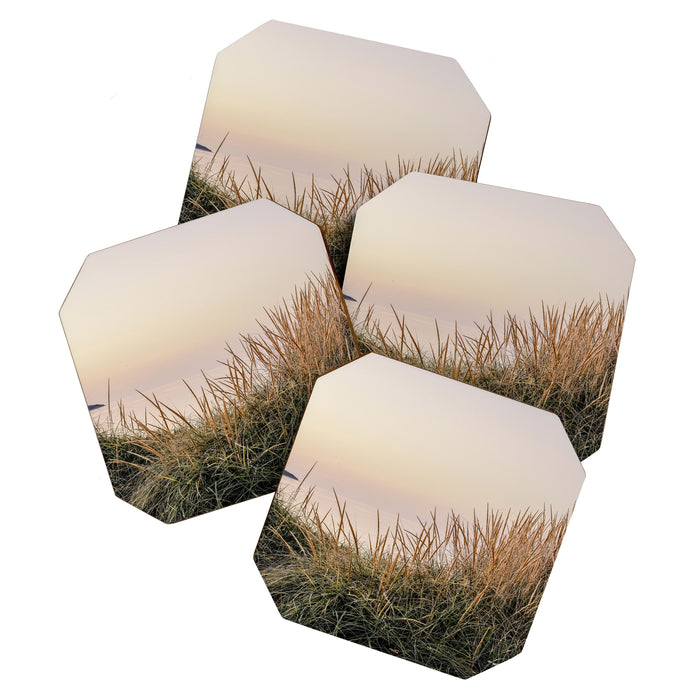 the moments after sunset - nature photograph beach Coaster Gallery Image 1