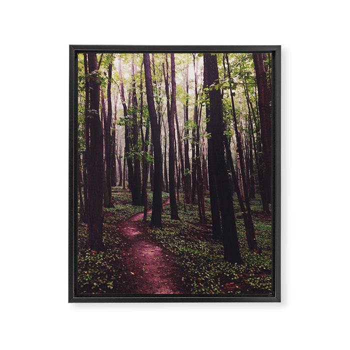The Paths of Life Wander and Turn Framed Canvas Print Gallery Image 1