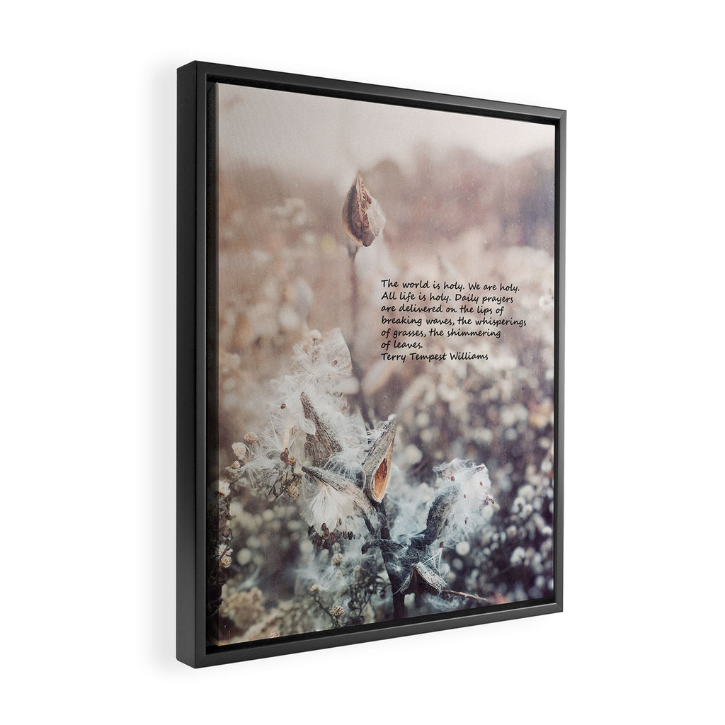 The World is Holy Framed Canvas Print Gallery Image 2