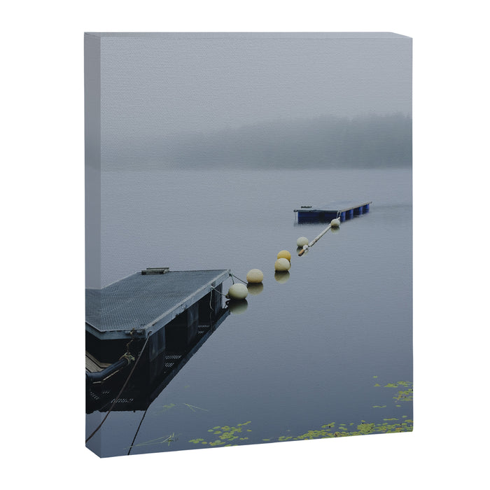 torrey pond - fog nature water travel photograph Canvas Print Gallery Image 1