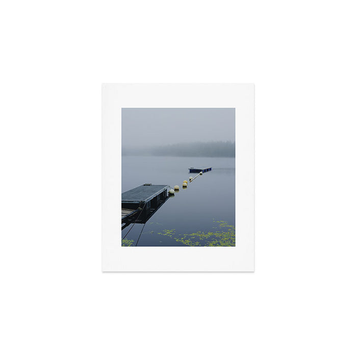 torrey pond - fog nature water travel photograph Art Print Gallery Image 1