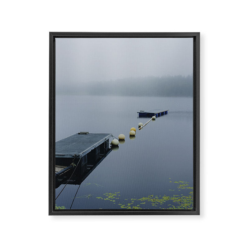 torrey pond - fog nature water travel photograph Framed Canvas Print Gallery Image 6