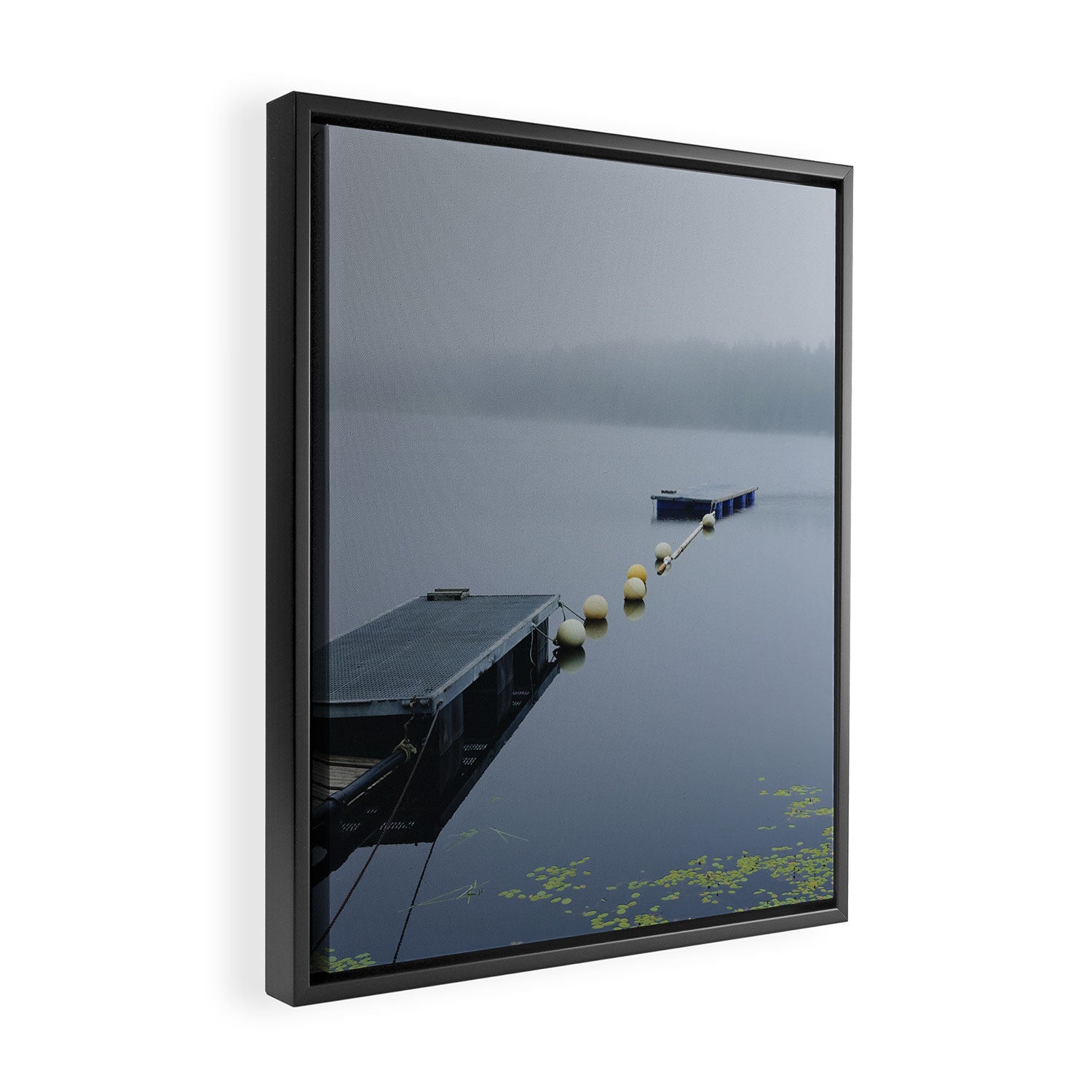 torrey pond - fog nature water travel photograph Framed Canvas Print Gallery Image 2
