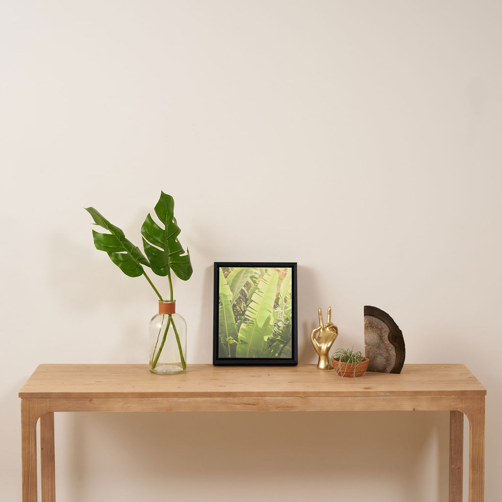 Tropical Banana - Green Framed Canvas Print Gallery Image 4
