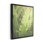 Tropical Banana - Green Framed Canvas Print Gallery Image 2