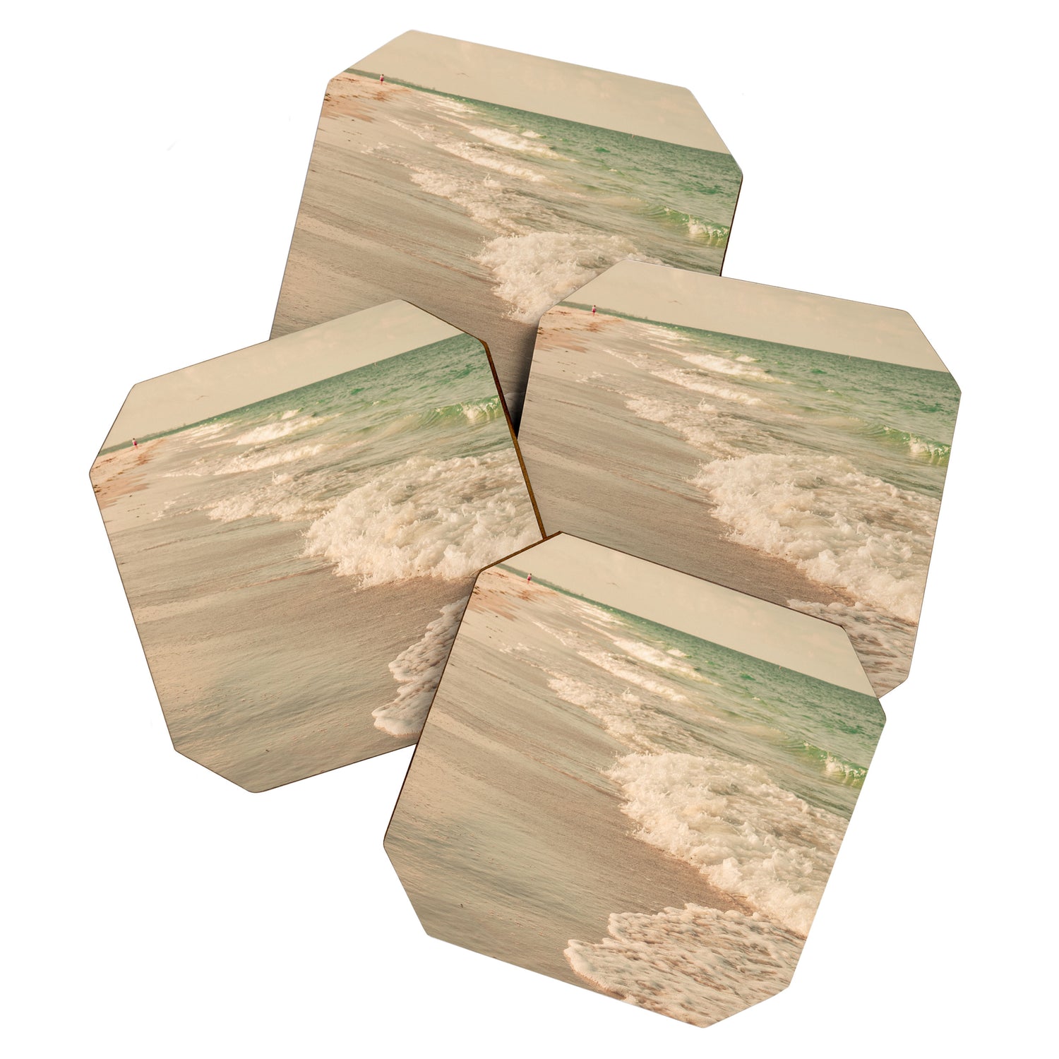 Tropical Beach Love Coaster Gallery Image 1