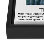 trust - inspirational motivational quote affirmation Framed Canvas Print Gallery Image 3