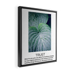 trust - inspirational motivational quote affirmation Framed Canvas Print Gallery Image 2