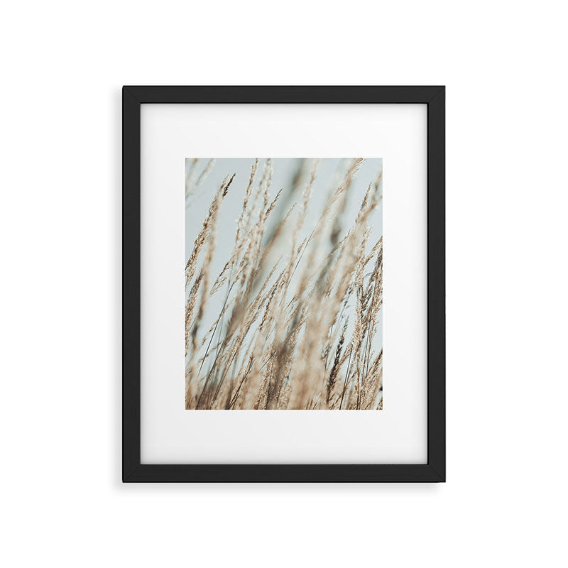 Wandering Through an Autumn Day x nature environmental photograph mint green blue Framed Art Print Gallery Image 5