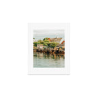 Waterfront  Port Clyde Maine nautical travel photograph Art Print Gallery Image 1