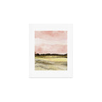West Texas Sky After Sunset watercolor landscape painting Art Print Gallery Image 1