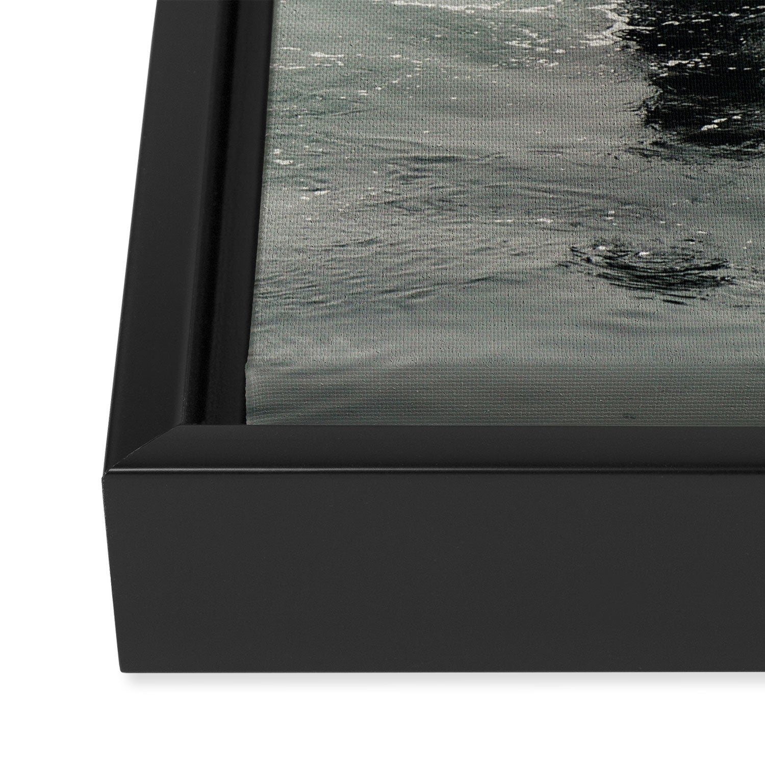 Whale Tail - ocean humpback whale photograph Framed Canvas Print Gallery Image 3
