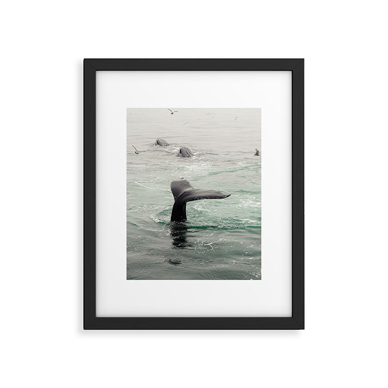 Whale Tail - ocean humpback whale photograph Framed Art Print Gallery Image 5