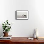 Wild Horses 5 - Black and White Framed Art Print Gallery Image 2