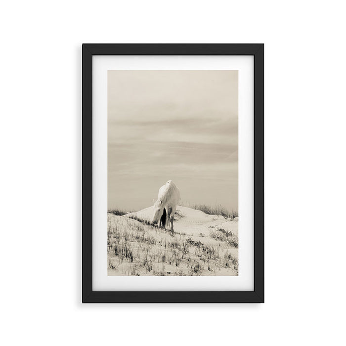 Wild Horses 7 - Black and White Framed Art Print Gallery Image 1