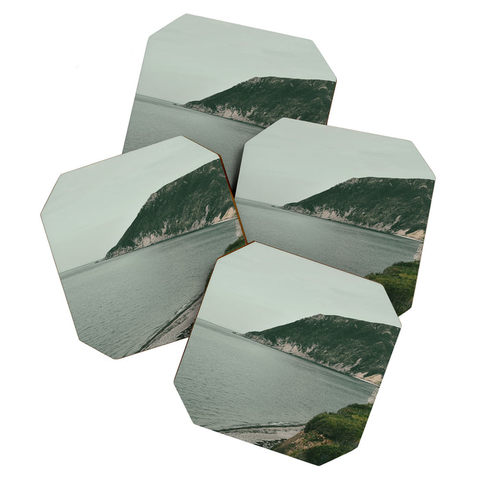 Wilderness - mountains and sea photograph Coaster Gallery Image 1