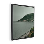 Wilderness - mountains and sea photograph Framed Canvas Print Gallery Image 2