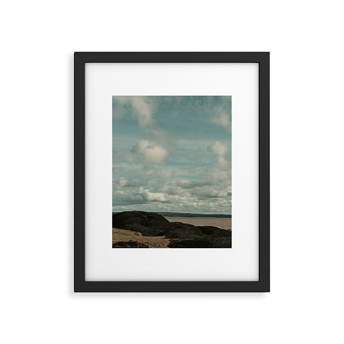 windswept clouds - cloudscape nature photograph bay of fundy Framed Art Print Gallery Image 1
