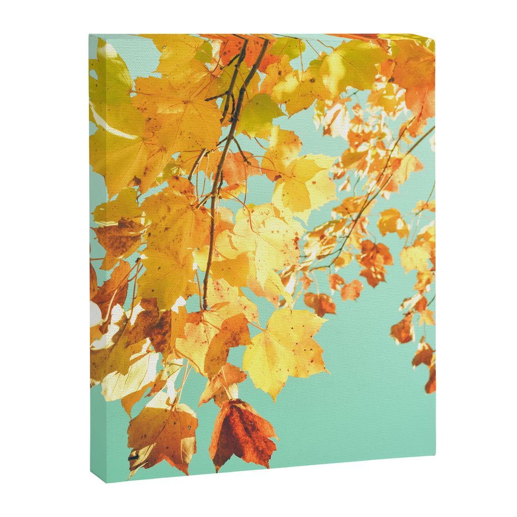 Yellow Leaves - autumn fall color nature photograph Canvas Print Gallery Image 6