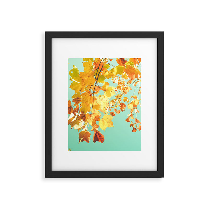 Yellow Leaves - autumn fall color nature photograph Framed Art Print Gallery Image 5