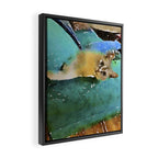 Zoe the Cat Framed Canvas Print Gallery Image 2