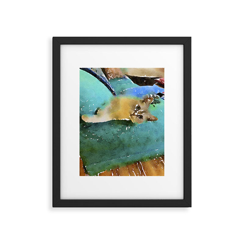 Zoe the Cat Framed Art Print Gallery Image 5