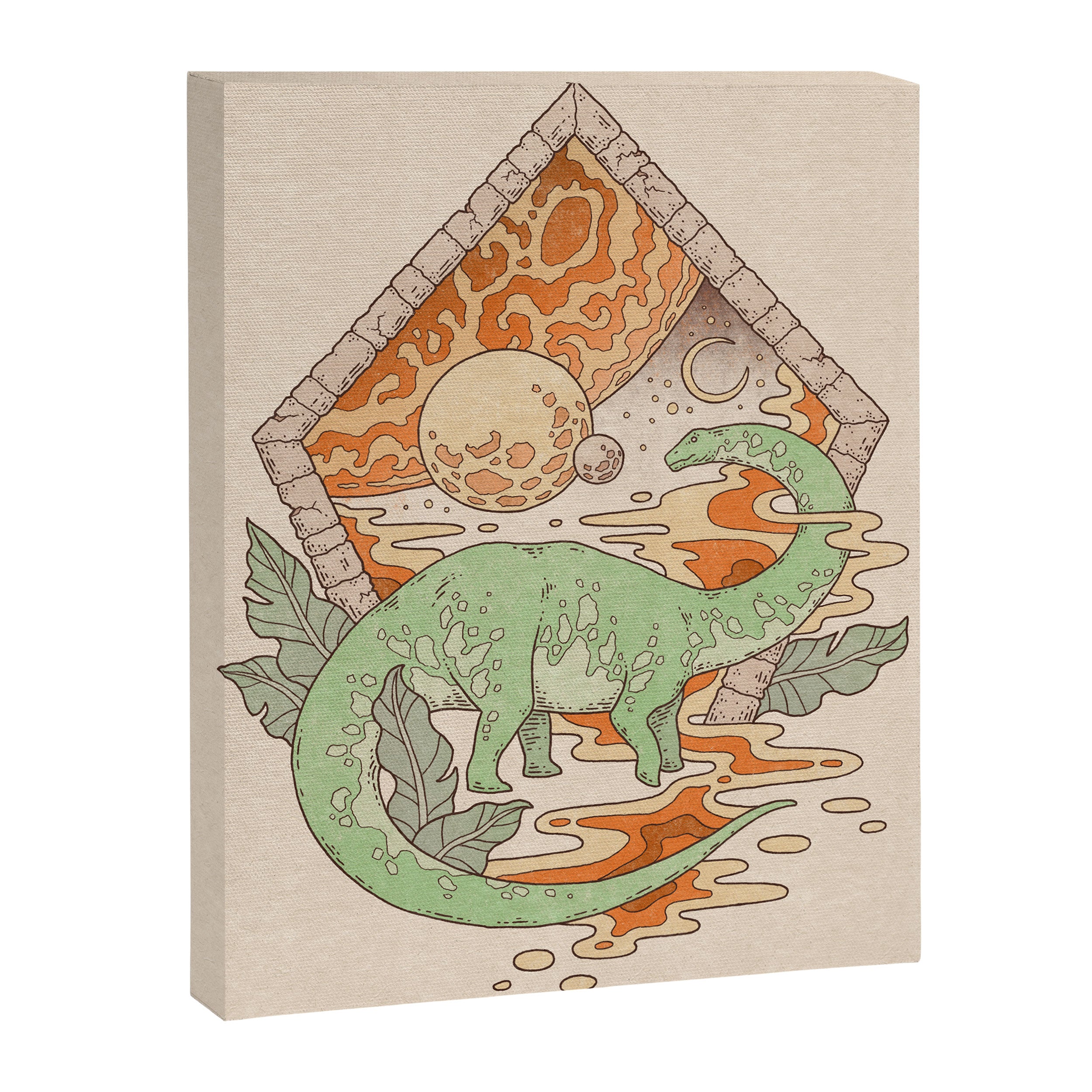 Aeon Archway: Apatosaurus | Dinosaur Science Fiction Art Canvas Print Gallery Image 6