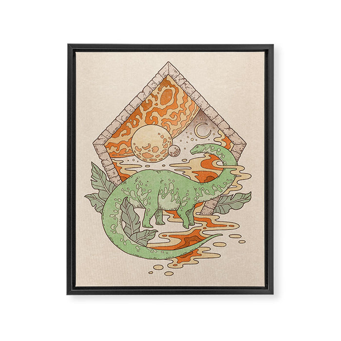 Aeon Archway: Apatosaurus | Dinosaur Science Fiction Art Framed Canvas Print Gallery Image 1